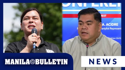 Acidre worried VP Duterte impeachment case could get 'drowned in technicalities'