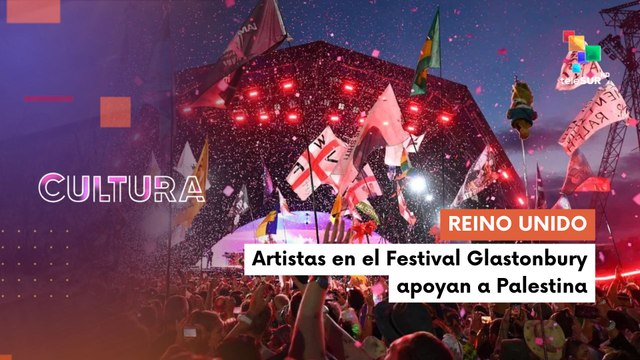 Durante el Festival de Glaston Bury en Reino Unido, diversos artistas expresaron su apoyo a Palestina en medio de las agresiones por parte de Israel CULTURA TE LO CUENTO 02-07-2025