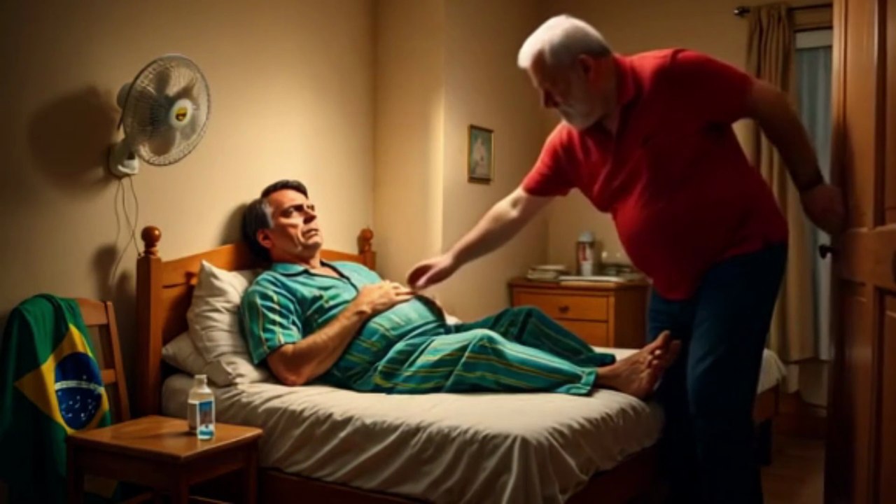 Bolsonaro passa mal novamente, soluçando e dor na barriga. Lula o leva ao médico,