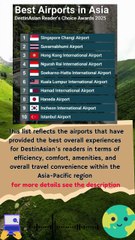 Best Airports in Asia – DestinAsian Reader’s Choice Awards 2025