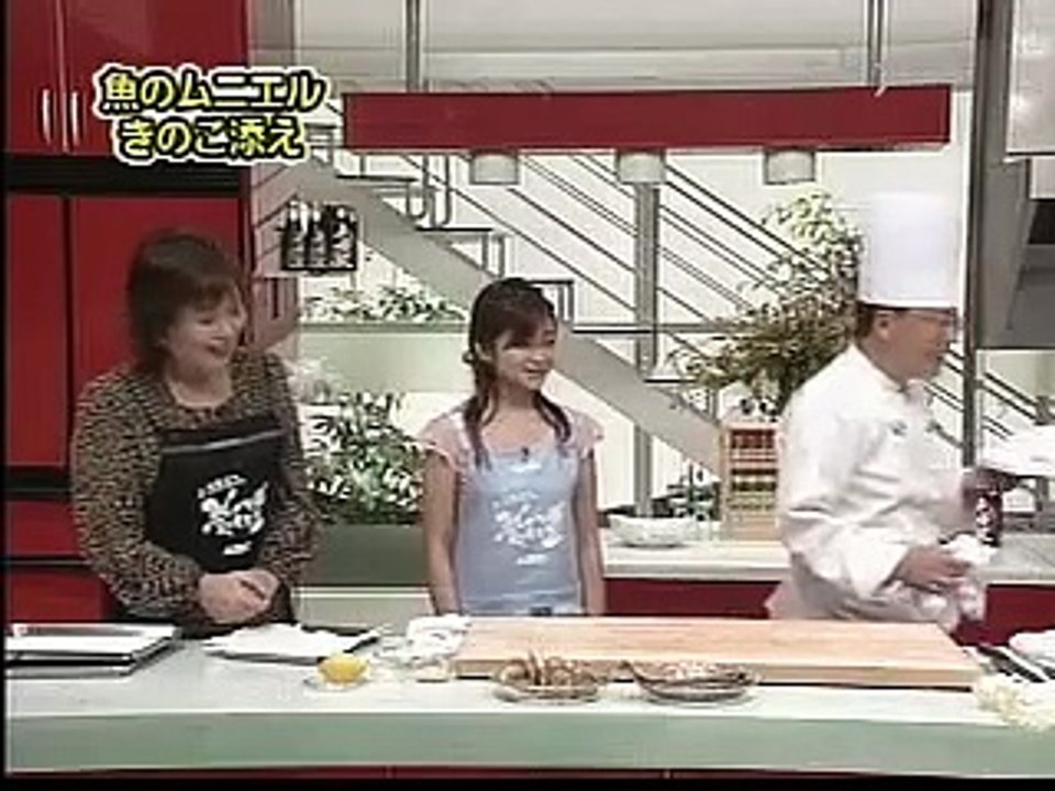 虹鱒のムニエル・キノコ添え　(かき料理) 上沼恵美子のおしゃべりクッキング　ゲスト 安達祐実　本多功禰, 料理 トーク, Emiko Kaminuma cooking