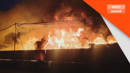 Kilang kitar semula terbakar, musnah 70 peratus