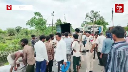 गुटखा लेकर ओडिशा जा रहा था कंटेनर, रास्ते में बना आग का गोला, ड्राइवर कूदा