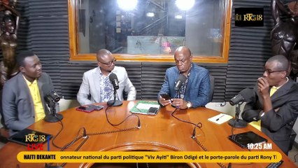 DEKANTE 1er Juillet 2025|Biron Odigé et Rony Timothée, dirigeants du parti "Viv Ayiti"
