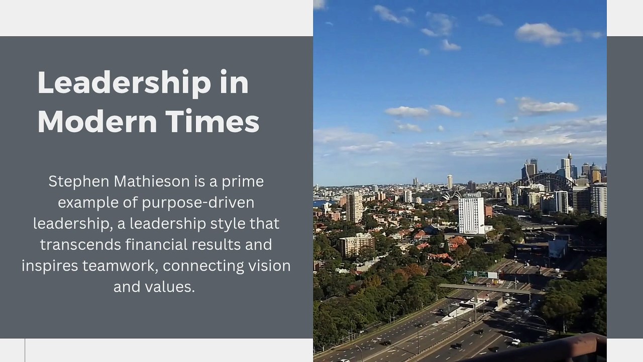 The Modern Leader: Lessons from Mathieson