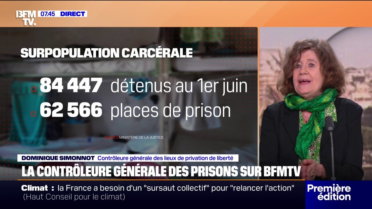 Dominique Simonnot (contrôleure générale des lieux de privation de liberté): "Il y a une urgence humanitaire et sanitaire" dans les prisons