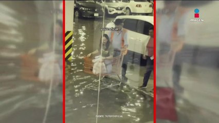 Ante las inundaciones, así se las arreglan los mexicanos: