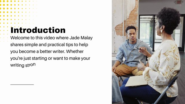 Jade Malay Shares Practical Tips to Improve Your Writing Skills