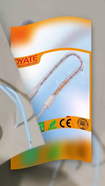 1000w Half White Reflector Quartz Infrared Heating Element for Powder Coating 1000w halogen bulb