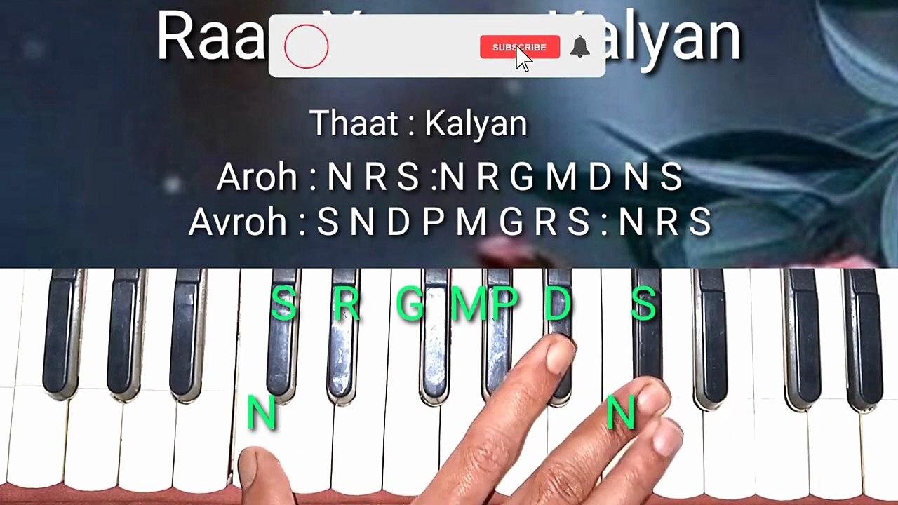 Learn Raag Yaman Kalyan Notations on Harmonium...