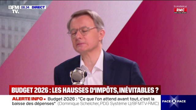 Budget: Nous chefs d'entreprises, ce qu'on attend avant tout, c'est la réduction des dépenses , affirme Dominique Schelcher (président de Coopérative U )