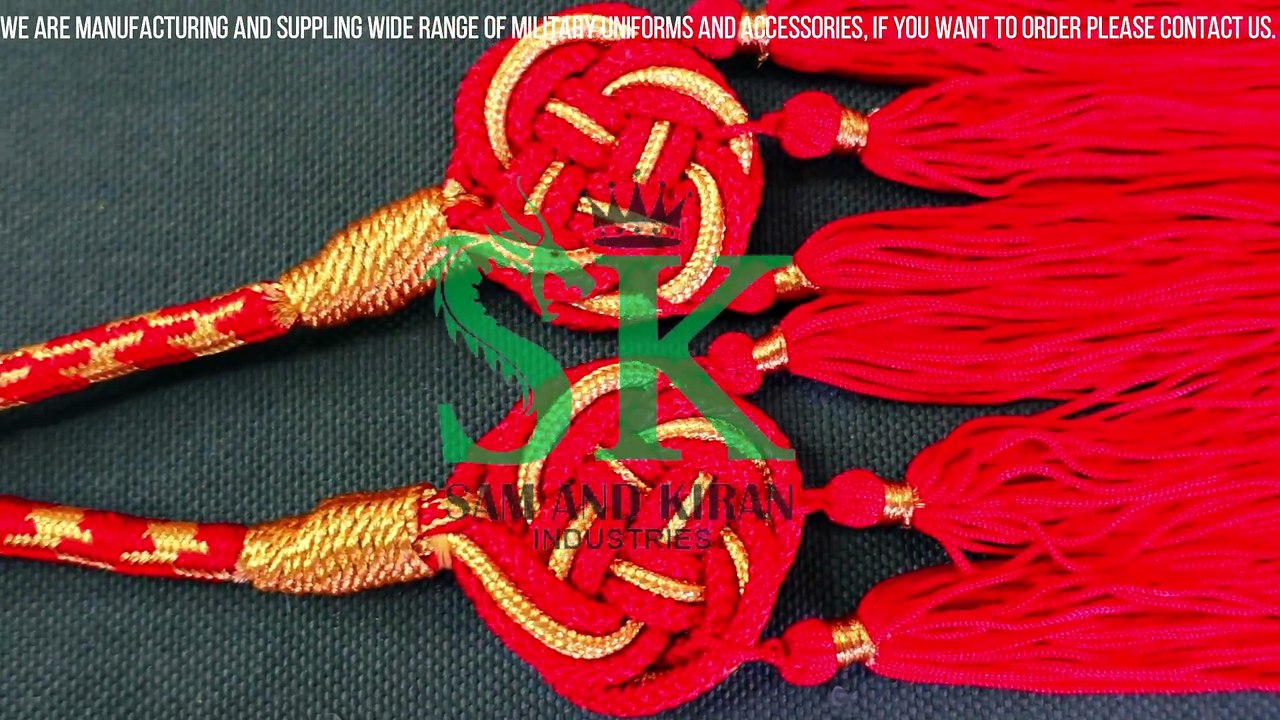 Liturgical Cord Gold and Red, Ceremonial Uniform Cincture Cord, Rope Pectoral Cross Cord