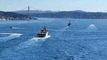 Oruç Reis Gemisi İstanbul Boğazı’nda