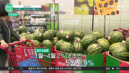 소비자 물가 2.2%상승 5개월만에 최고치