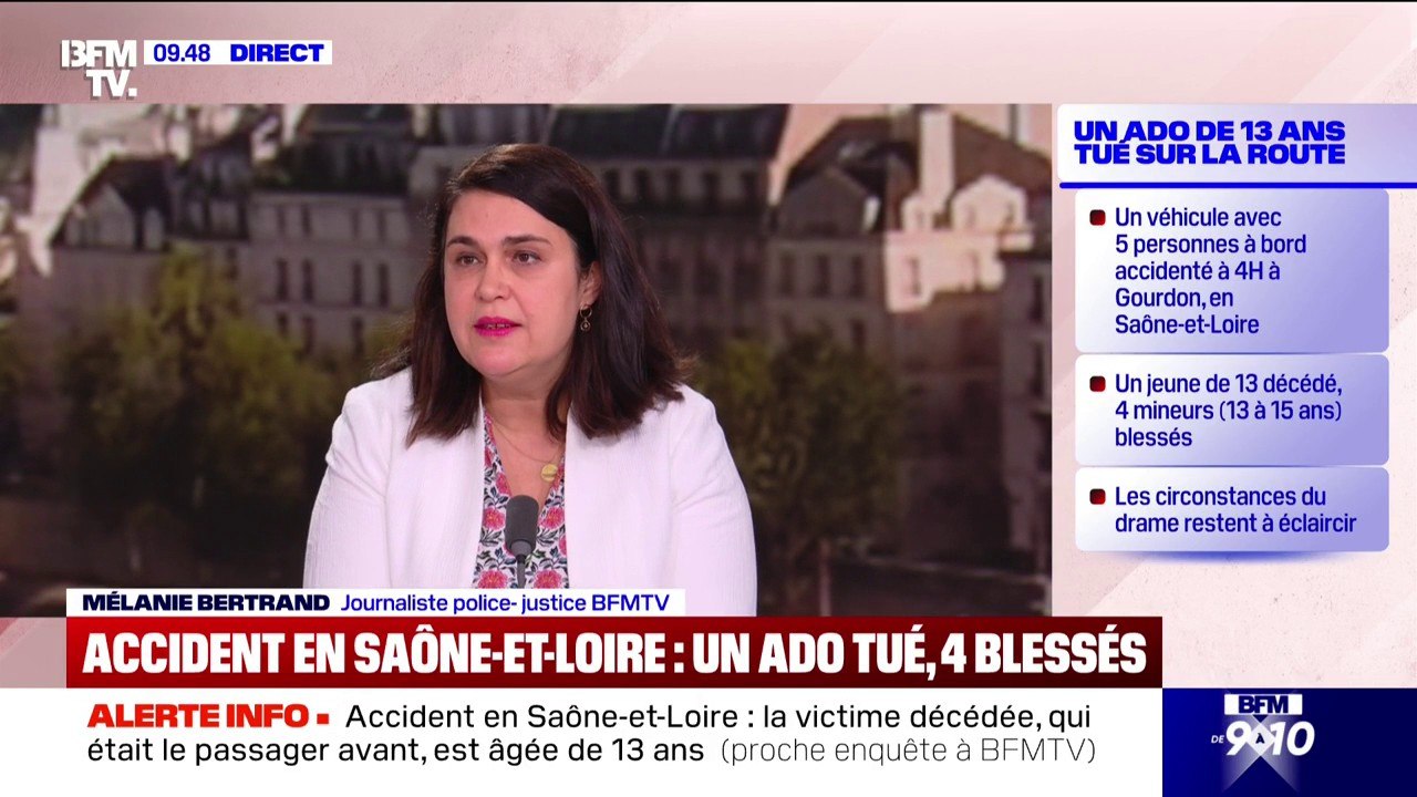 Un adolescent tué et 4 blessés dans l'accident de leur voiture suivie par la police en Saône-et-Loire