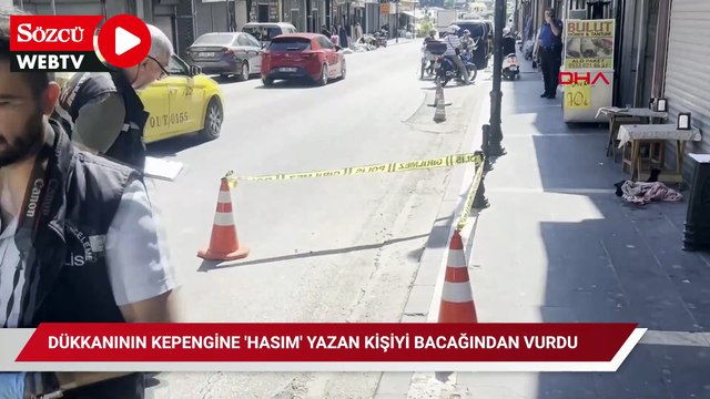 Kepenge yazılan yazı nedeniyle kahvehaneci dönerciyi vurdu