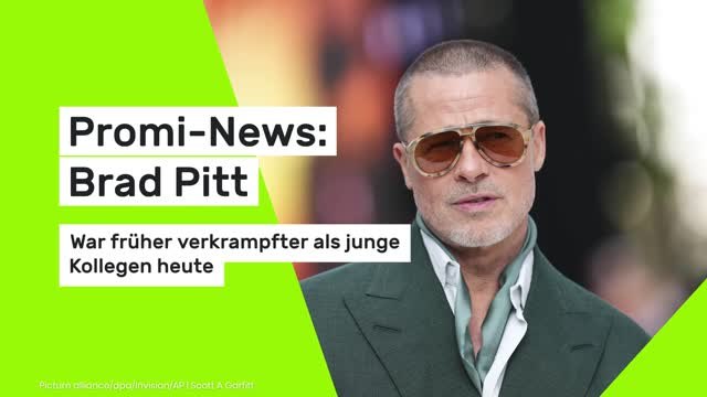 Promi-News: Brad Pitt: War früher verkrampfter als junge Kollegen heute