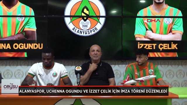 Alanyaspor, Uchenna Ogundu ve İzzet Çelik için imza töreni düzenledi