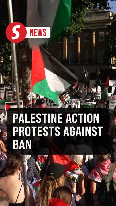 Protesters in London rally against proposed ban on Palestine Action