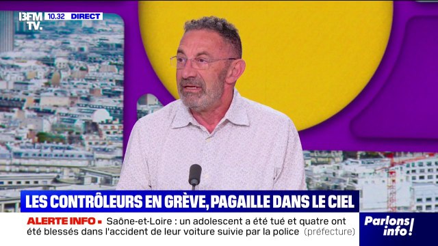 Grève des contrôleurs aériens: Un syndicat minoritaire essaye de mettre 25% des passagers sur le carreau , déplore François Deletraz (président de la Fnaut)
