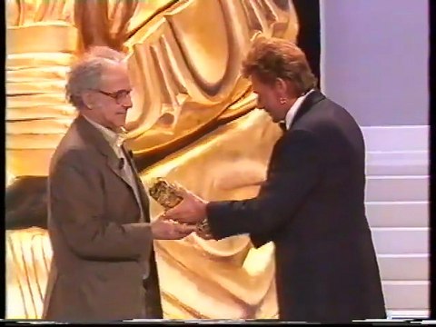 Johnny Hallyday remet un César à Jean-Luc Godard - Nuit des Césars 1998 (Canal+)