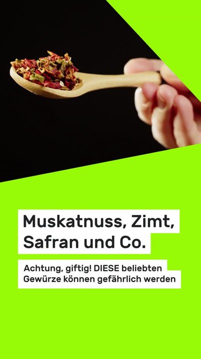 Copy of Muskatnuss, Zimt, Safran und Co.: Achtung, giftig! DIESE beliebten Gewürze können gefährlich werden