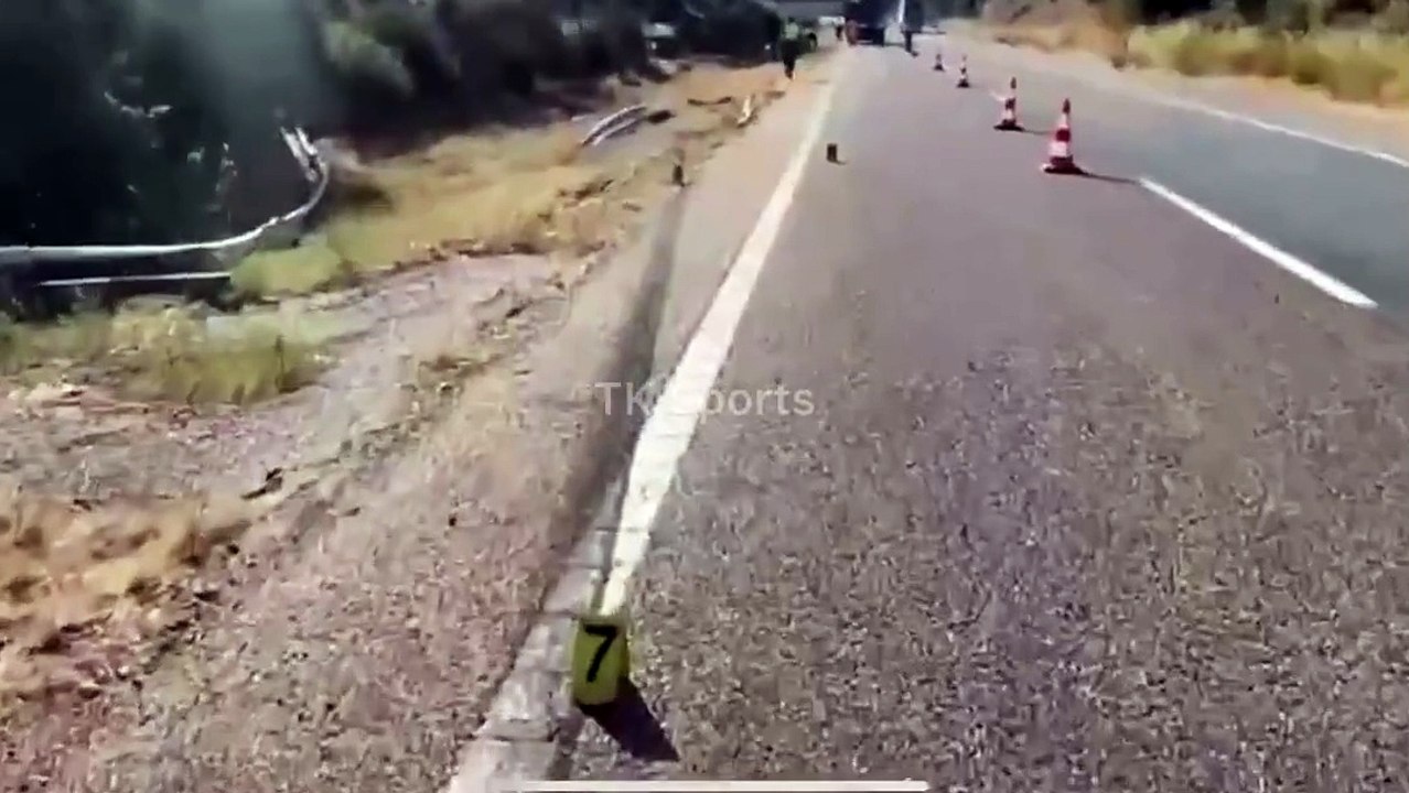 The remains of the Lamborghini that contained D...