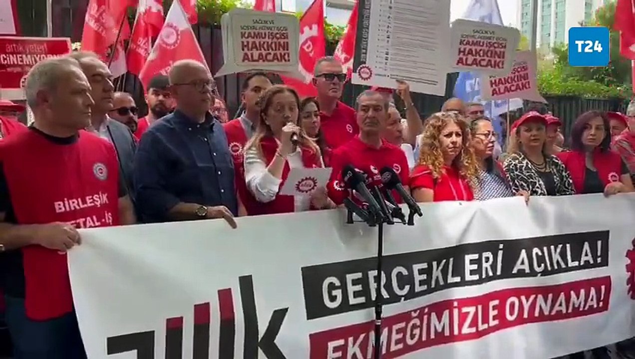 DİSK’ten TÜİK önünde protesto: Bu bir rakam kavgası değil, ekmek kavgası!