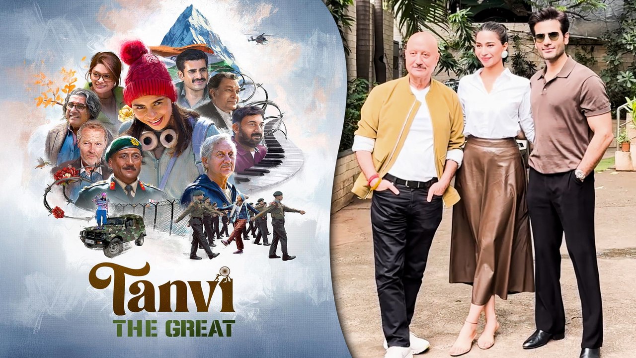 Tanvi The Great: Anupam Kher, Karan Tacker & Shubhangi Dutt Snapped Promoting Their Upcoming Movie