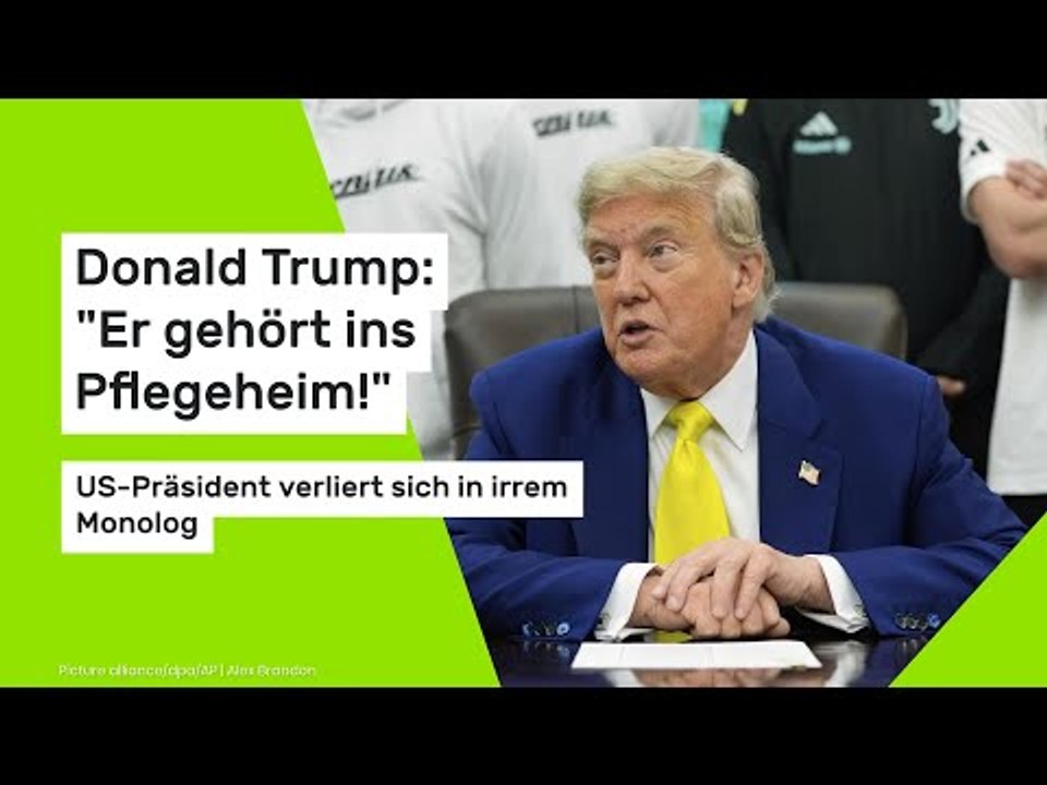 Donald Trump: 'Er gehört ins Pflegeheim!' US-Präsident verliert sich in irrem Monolog
