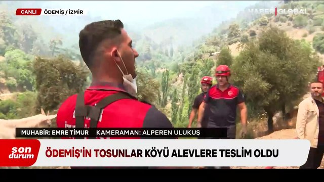 İzmir Ödemiş alevlere teslim oldu: Mahsur kalan hayvanlar böyle kurtarıldı