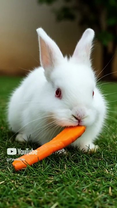 This Bunny Eating a Carrot Is the Cutest Thing You’ll See Today 🐰✨