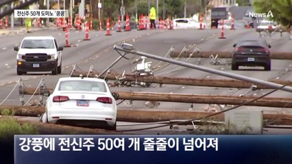 도미노 쓰러지듯 전신주 무너져…네바다주 3만 가구 정전