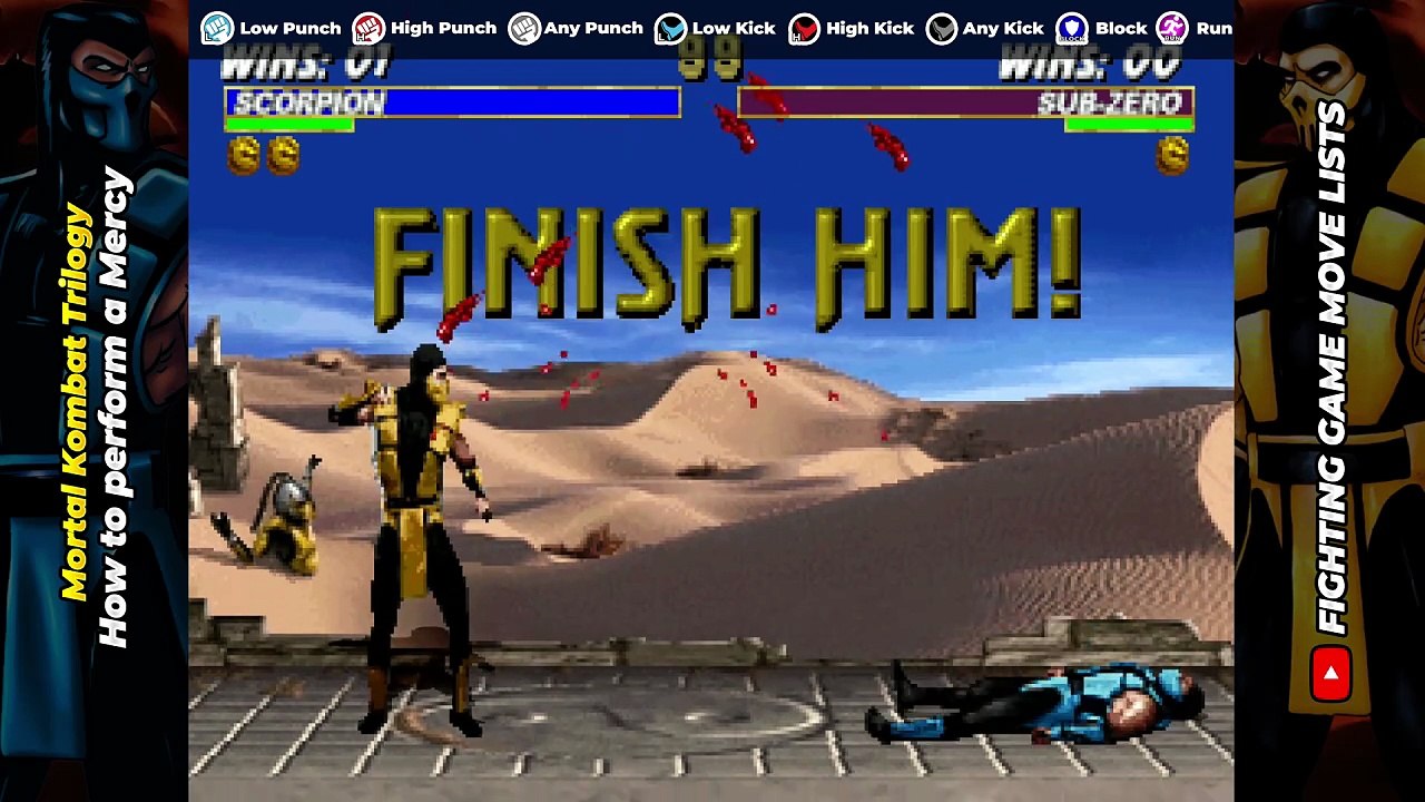 HOW TO PERFORM A MERCY - Mortal Kombat Trilogy / Mortal Kombat 3 / Ultimate Mortal Kombat 3