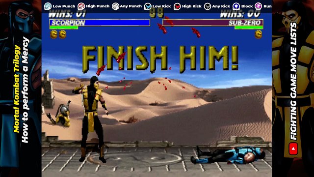 HOW TO PERFORM A MERCY - Mortal Kombat Trilogy / Mortal Kombat 3 / Ultimate Mortal Kombat 3