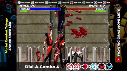ERMAC MOVE LIST - Mortal Kombat Trilogy (MKT)