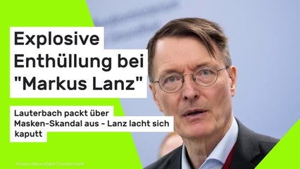 Explosive Enthüllung im ZDF: Lauterbach packt über Masken-Skandal aus