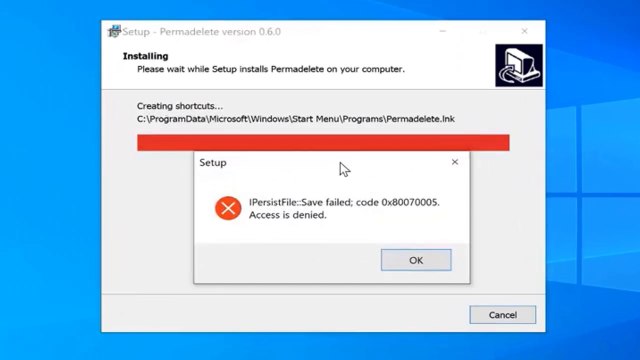 Fix IPersistFile Save Failed Error 0x80070005 / 0x80070002 | Access Denied & File Not Found (Windows 11/10/8/7)