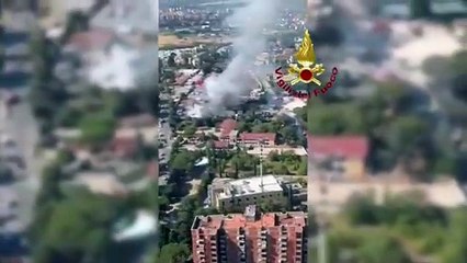 Explosión en una gasolinera de Roma