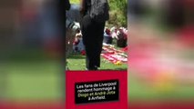 Disparition de Jota - Les fans déposent des fleurs devant Anfield pour Diogo et son frère André
