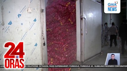 Mahigit P10M halaga ng hinihinalang smuggled na karne at sibuyas, nabisto sa isang warehouse | 24 Oras