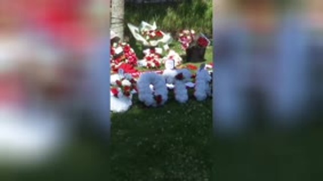 Fans lay flowers at Anfield following Jota's death