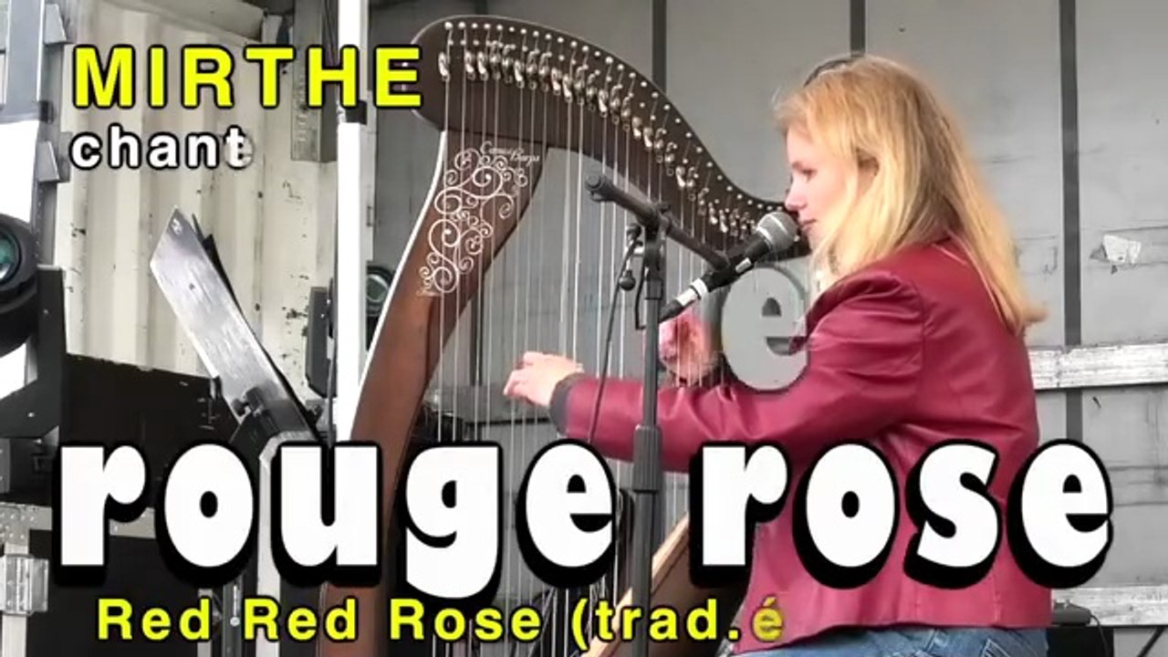 ROUGE ROUGE ROSE (Red Red Rose) by MIRTHE, Trad Scottish, Celtic Harp, festival Boisgervilly 2025