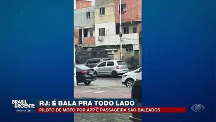 Piloto de moto por app e passageira são baleados no Rio de Janeiro