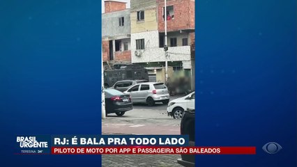 RJ: motociclista e passageira são atingidos por bala perdida em tiroteio
