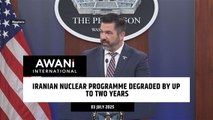 Iranian nuclear programme degraded by up to two years