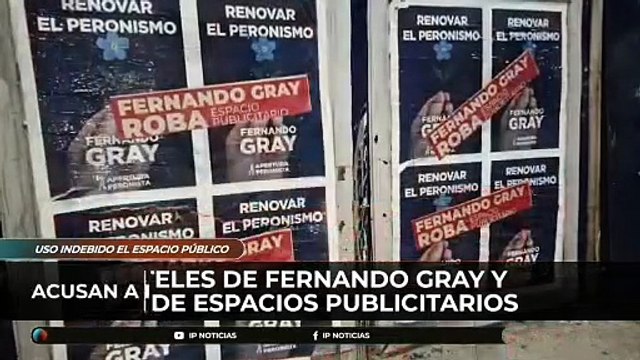 Denuncian a Gray por sus afiches