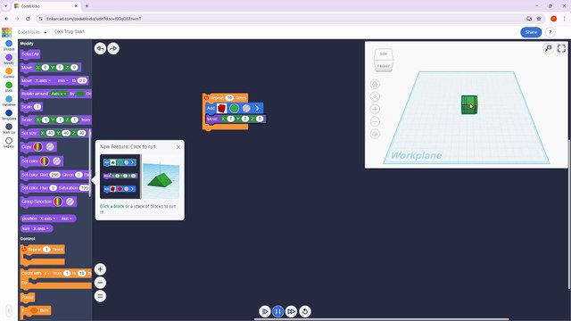 Tinkercad 43 Using Codeblocks