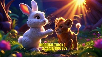 The Brave Bunny and the Lost Lion Cub