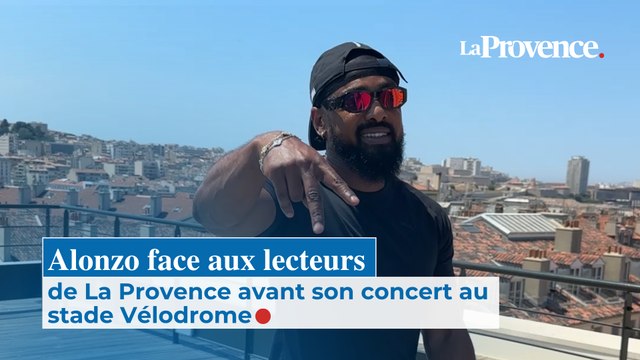 Alonzo face aux lecteurs de La Provence avant son concert au Vélodrome